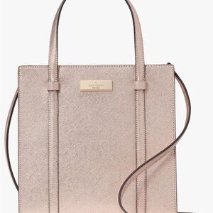 NWT Kate Spade Rose Gold Kenzie Limited Edition Metallic Small Tote